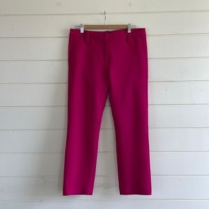 Paige Cropped Trousers in SHOCKING Fuchsia size 6